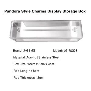 Pandora Style Charms Organizer Display Acrylic Storage box